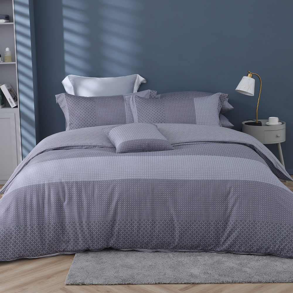 【Tonia Nicole 東妮寢飾】100%精梳棉兩用被床包組-碧藍花信(特大) 歷史價格詳細信息