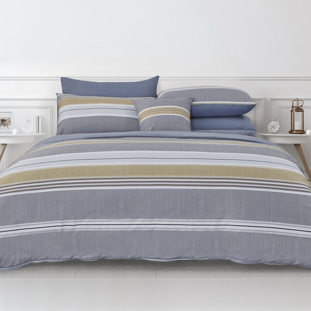 【Tonia Nicole 東妮寢飾】100%精梳棉兩用被床包組-碧藍花信(特大) 歷史價格詳細信息