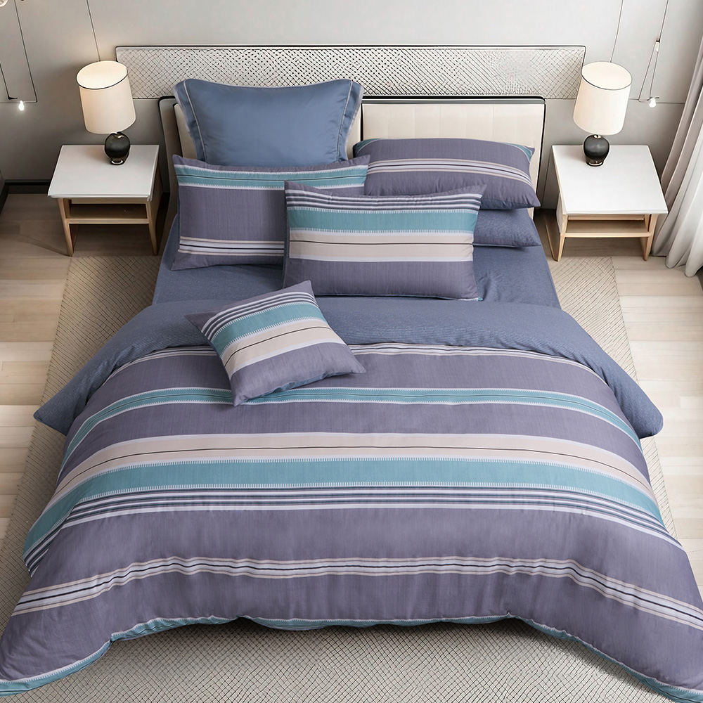 【Tonia Nicole 東妮寢飾】100%精梳棉兩用被床包組-碧藍花信(特大) 歷史價格詳細信息