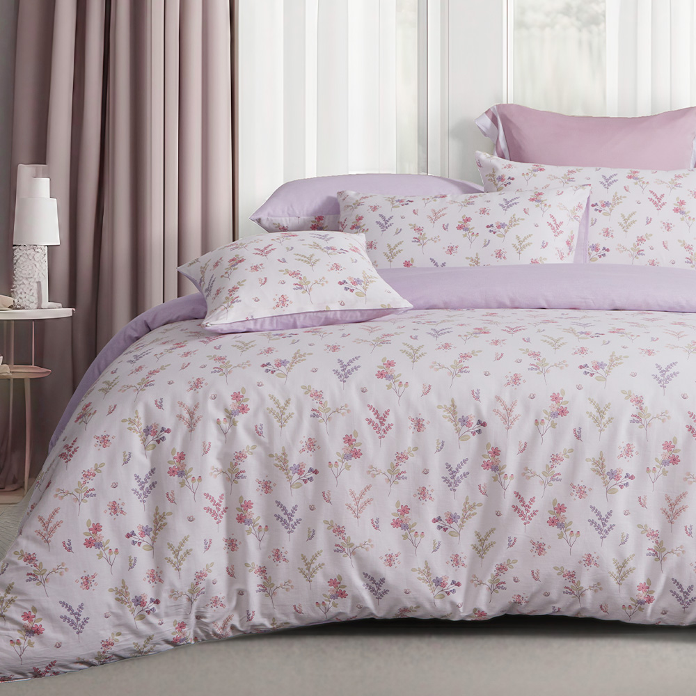 【Tonia Nicole 東妮寢飾】100%精梳棉兩用被床包組-碧藍花信(特大) 歷史價格詳細信息