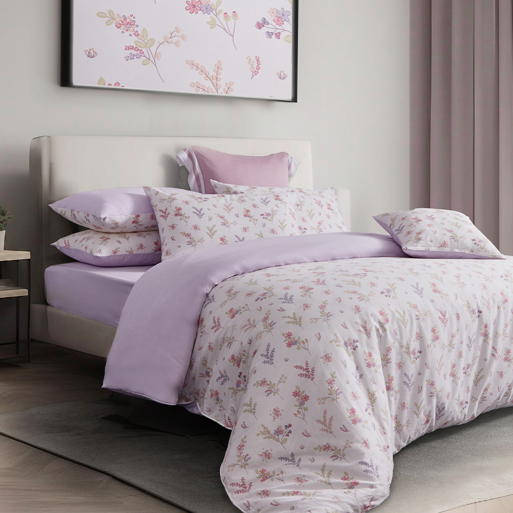 【Tonia Nicole 東妮寢飾】100%精梳棉兩用被床包組-碧藍花信(特大) 歷史價格詳細信息