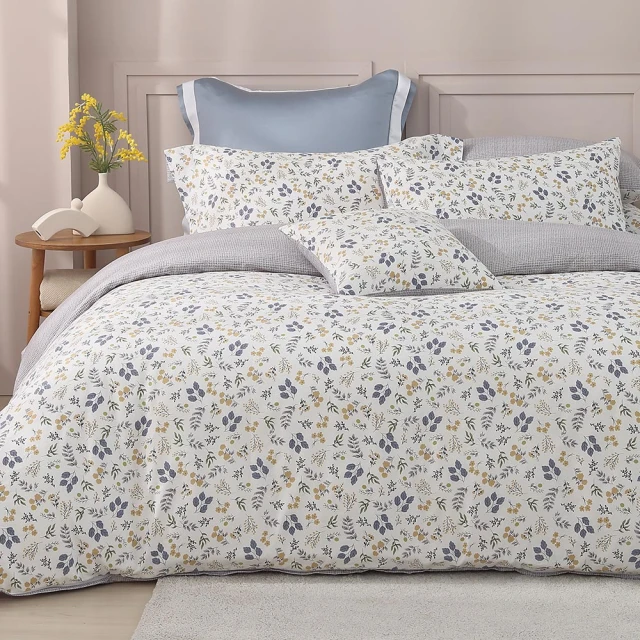 【Tonia Nicole 東妮寢飾】花晨藍汐100%精梳棉床包枕套組(加大) 歷史價格詳細信息