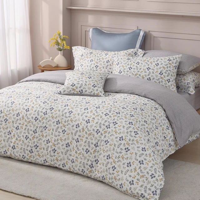 【Tonia Nicole 東妮寢飾】花晨藍汐100%精梳棉床包枕套組(加大) 歷史價格詳細信息