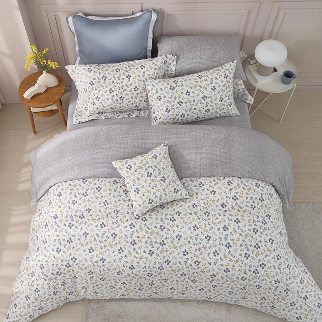 【Tonia Nicole 東妮寢飾】花晨藍汐100%精梳棉床包枕套組(加大) 歷史價格詳細信息