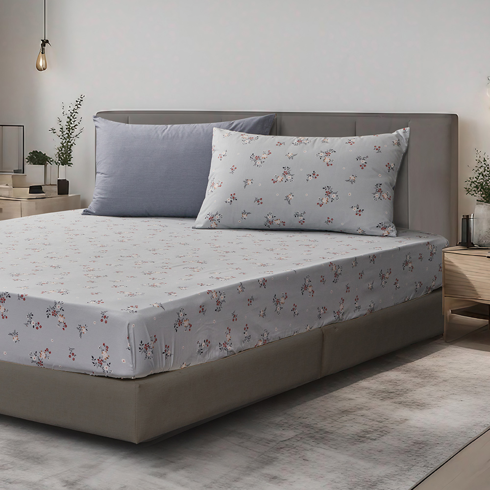 【Tonia Nicole 東妮寢飾】碧藍花信100%精梳棉兩用被床包組(雙人) 歷史價格詳細信息