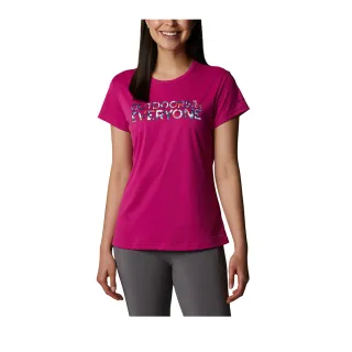 Columbia 哥倫比亞 女款-Omni-Shade UPF50抗曬快排長袖上衣-粉色印花 UAR24710UH (2023春夏) 歷史價格詳細信息