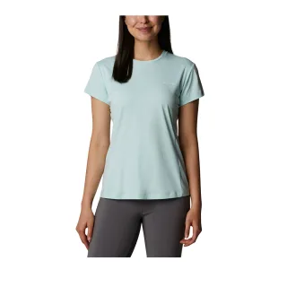 Columbia 哥倫比亞 女款-短袖上衣-湖水藍 UAL31250AQ (2024春夏) 歷史價格詳細信息