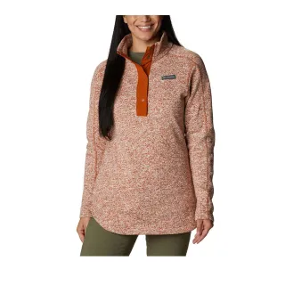 Columbia 哥倫比亞 女款-刷毛半開襟長袖上衣-印花 UAR06130BK / FW22 歷史價格詳細信息