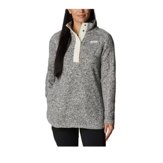 Columbia 哥倫比亞 女款-刷毛半開襟長袖上衣-印花 UAR06130BK / FW22 歷史價格詳細信息