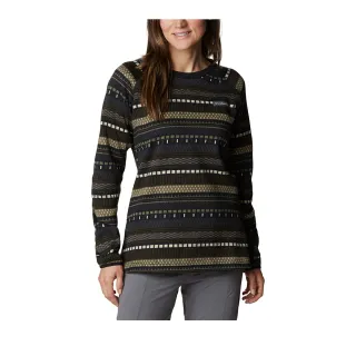 Columbia 哥倫比亞 女款-刷毛半開襟長袖上衣-印花 UAR06130BK / FW22 歷史價格詳細信息