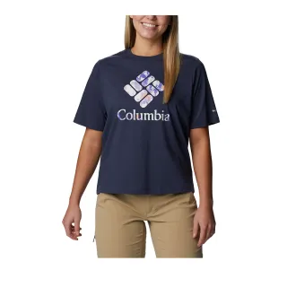 Columbia 哥倫比亞 女款-短袖上衣-藍色 UAL31250BL (2023春夏) 歷史價格詳細信息