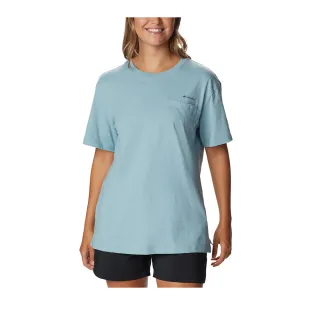 Columbia 哥倫比亞 女款-短袖上衣-湖水藍 UAL31250AQ (2024春夏) 歷史價格詳細信息