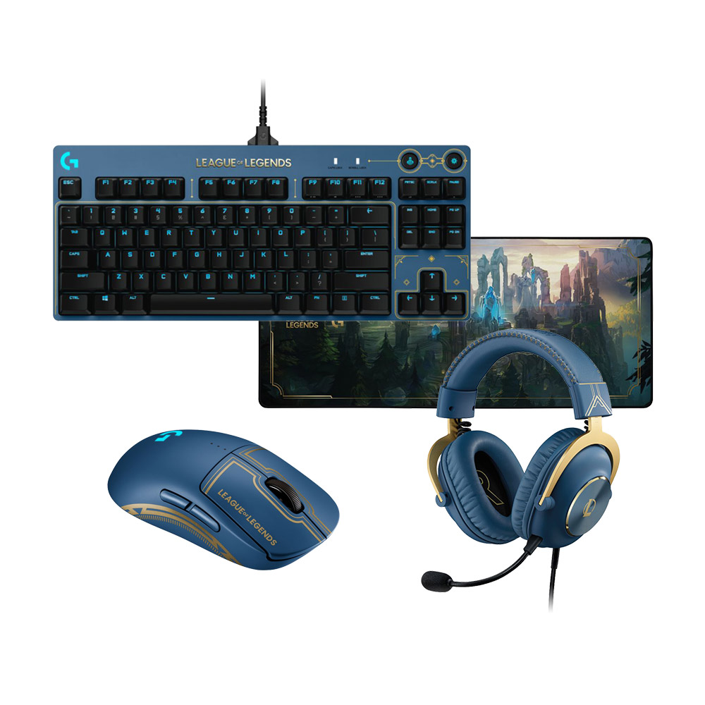 Logitech x 英雄聯盟G PRO WIRELESS 無線電競滑鼠+PRO X專業級有線電競耳機組合 歷史價格詳細信息