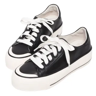 【Ann’S】活力販賣機-全真皮牛皮綁帶積木厚底小白鞋-4cm(黃) 歷史價格詳細信息