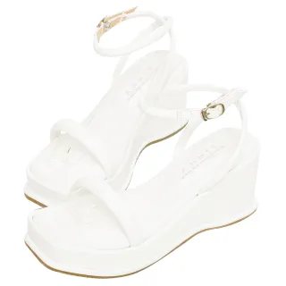 Ann’S美圖厚底系列-澎彭夾腳方頭涼拖鞋-7.5cm-白 歷史價格詳細信息