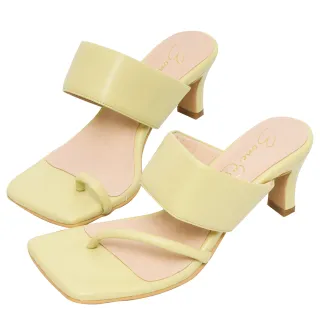 Ann’S對妳著迷-軟金屬V型顯瘦低跟方頭涼鞋-黑 歷史價格詳細信息