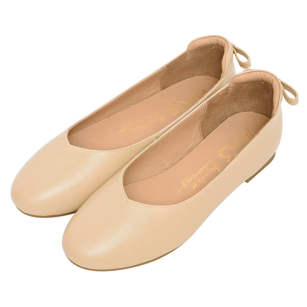 【Ann’S】再讓我睡一下就好-後跟小蝴蝶結真皮平底鞋(咖) 歷史價格詳細信息