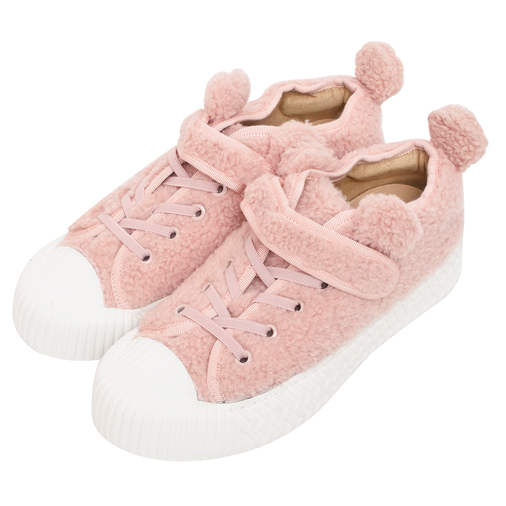 Ann’S幸福狗聯名-俏皮小耳朵毛絨餅乾底休閒鞋-灰 歷史價格詳細信息