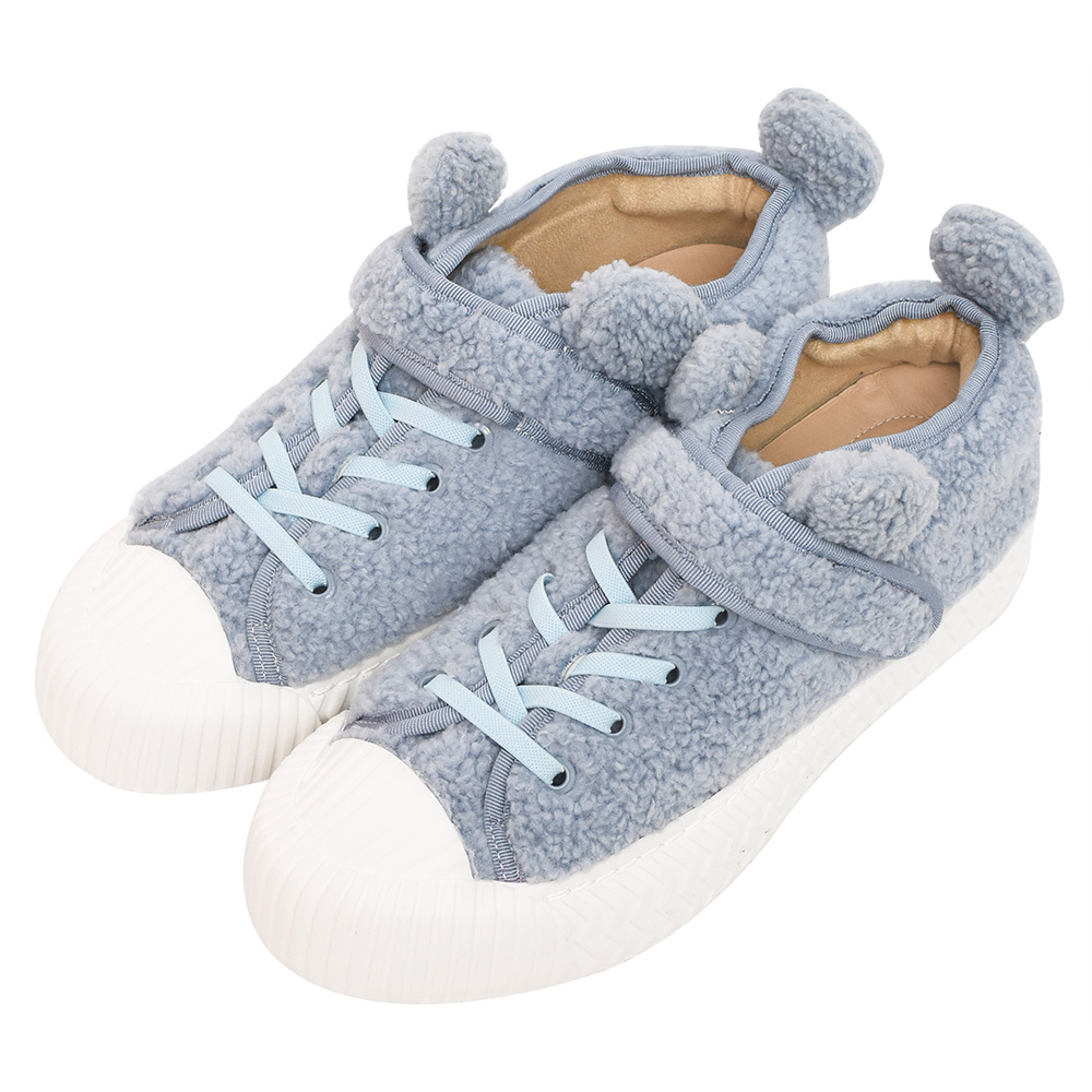 Ann’S幸福狗聯名-俏皮小耳朵毛絨餅乾底休閒鞋-灰 歷史價格詳細信息