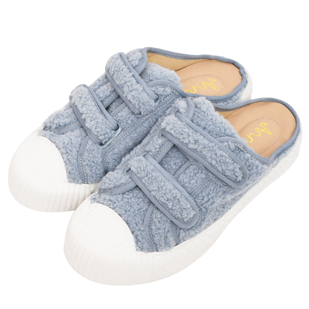 Ann’S幸福狗聯名-輕奢訂製毛茸茸鞋帶餅乾底休閒鞋-黑 歷史價格詳細信息