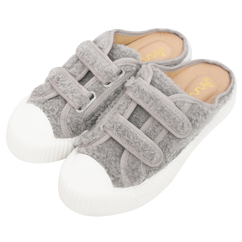 Ann’S幸福狗聯名-輕奢訂製毛茸茸鞋帶餅乾底休閒鞋-黑 歷史價格詳細信息