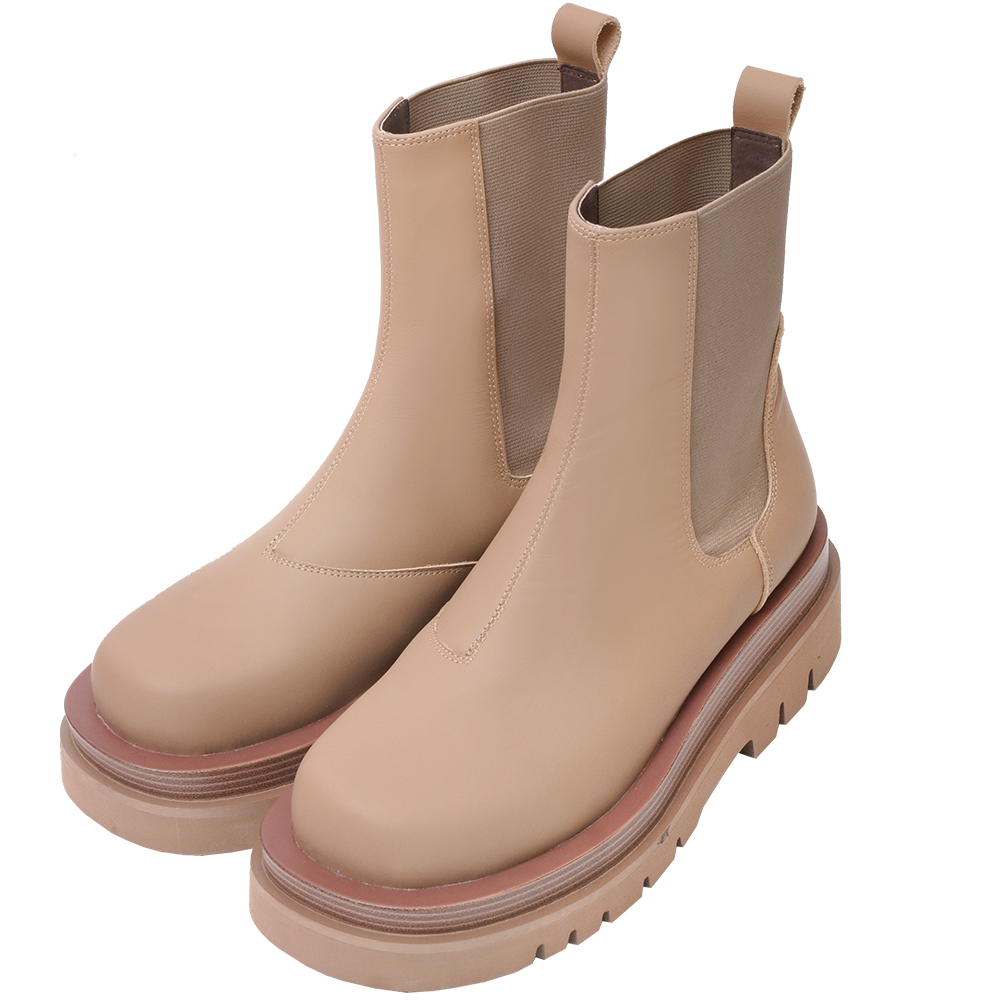 Ann’S霧面磨砂牛皮真皮-升級彈力厚底魔鬼氈涼鞋4cm-棕 歷史價格詳細信息