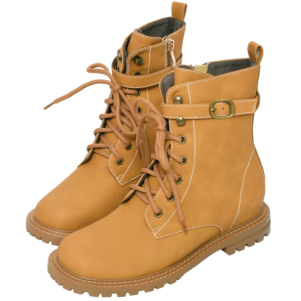 Ann’S小男孩系列-outdoore古銅扣帶霧面皮革內增高中筒短靴-深灰(版型偏小) 歷史價格詳細信息