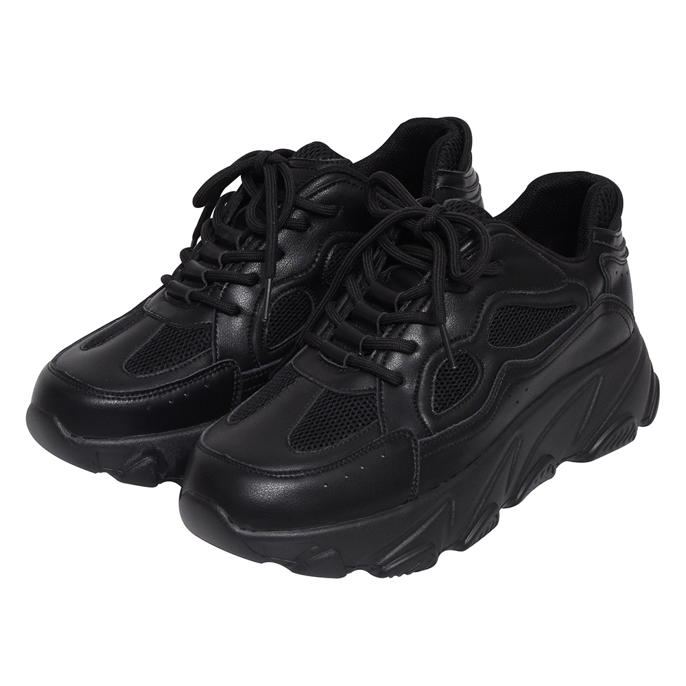 Ann’S魔術第四代-全黑全真皮牛皮老爹鞋4.5cm 歷史價格詳細信息