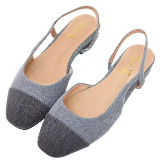 Ann’S顯腳小系列-拼接羊皮真皮小香風拉帶粗跟包鞋5cm-黑 歷史價格詳細信息