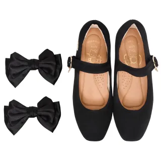 Ann’S瑪莉珍-蝴蝶結加寬楦舒適尖頭平底鞋-灰 歷史價格詳細信息