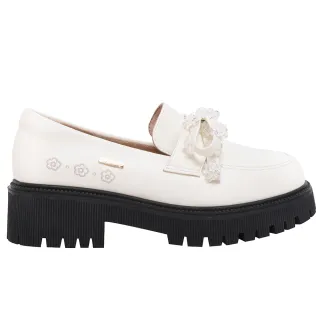 My melody X Ann’S美樂蒂滾邊珍珠繫帶 瑪莉珍粗跟娃娃鞋4cm-黑 歷史價格詳細信息