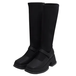 【Ann’S】貼腿彈力皮革後綁帶內增高短靴4cm(卡其) 歷史價格詳細信息