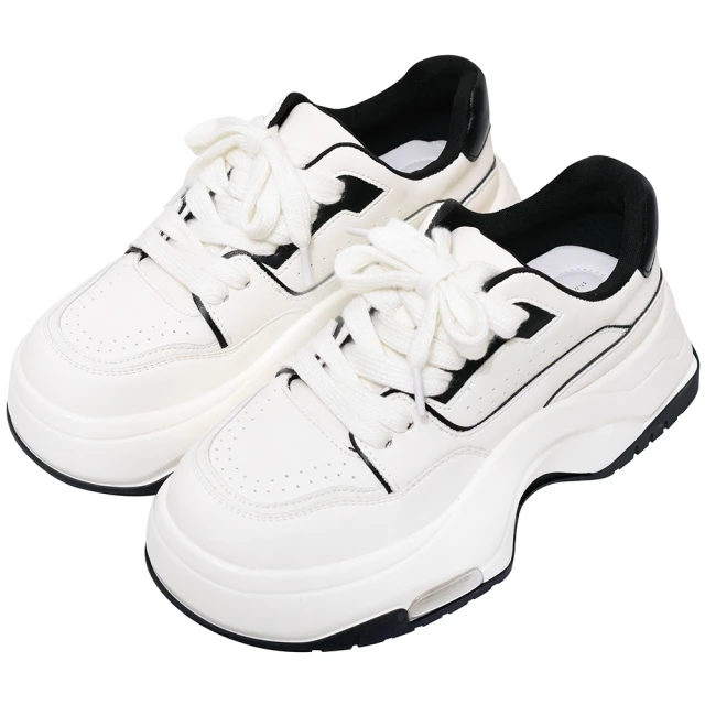 Ann’S魔術第四代-高級訂製全真皮防髒顯瘦老爹鞋7cm-黑 歷史價格詳細信息