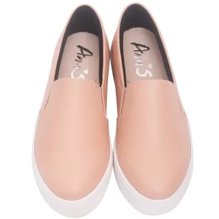 Ann’S進化2.0荔枝牛紋足弓墊腳顯瘦厚底懶人鞋-藍 歷史價格詳細信息