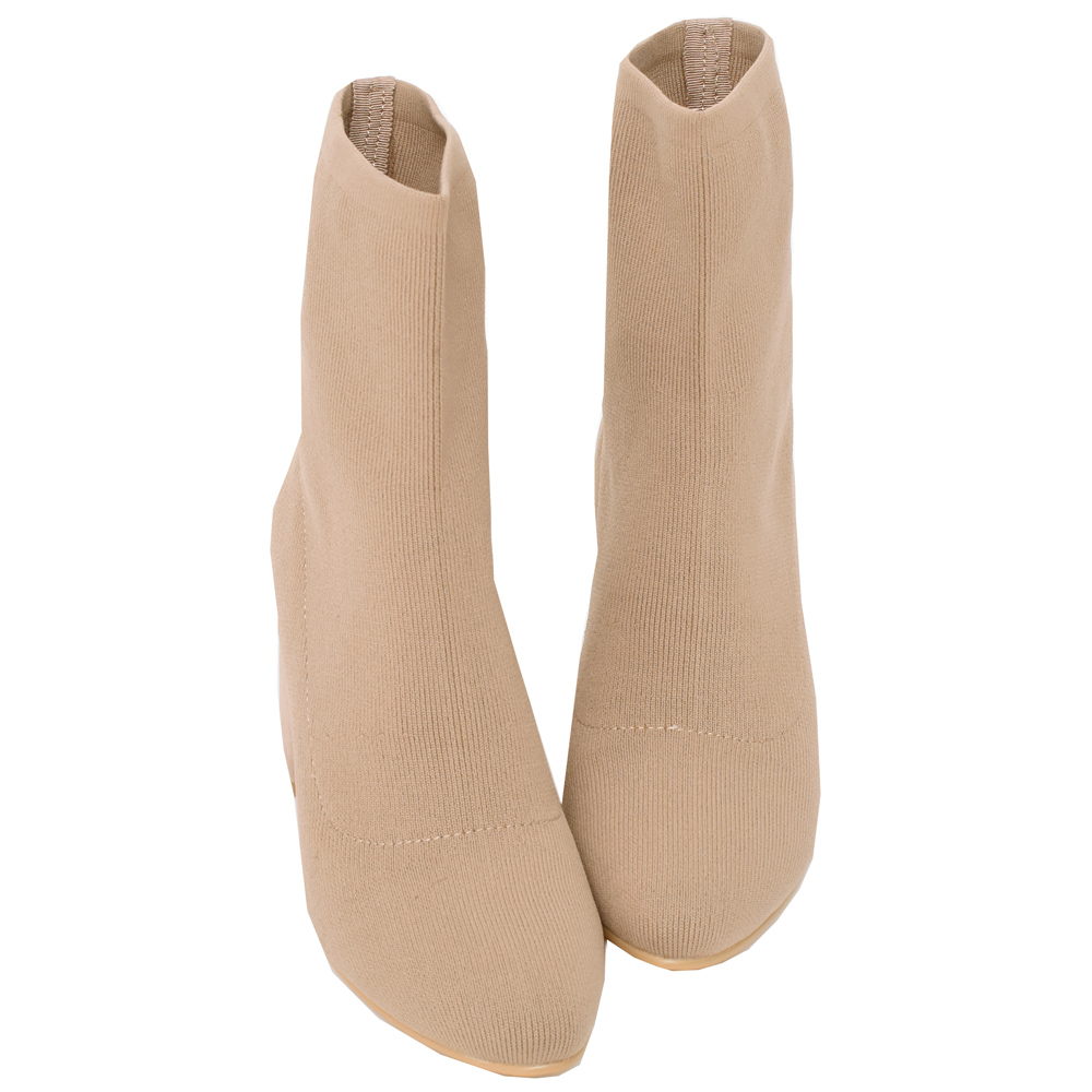 Ann’S筷子腿3.0美度再升級!貼腿彈力飛織微方頭扁跟瘦小腿襪靴6.5cm-3色 歷史價格詳細信息