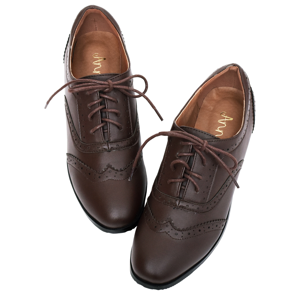 Ann’S好清潔荔枝紋皮革-素面小方頭平底紳士鞋-黑(版型偏小) 歷史價格詳細信息