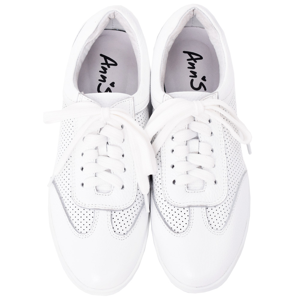 Ann’S第二代超軟真牛皮兩穿可腳踩牛津小白鞋-黑 歷史價格詳細信息