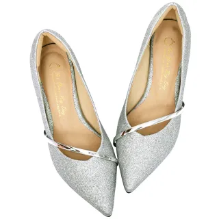 Ann’S公主日記-柔軟鑽石顯瘦曲線後空拉帶細跟尖頭鞋6.5cm-米白 歷史價格詳細信息