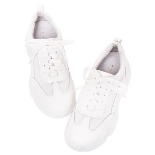 Ann’S魔術第四代-綠．白撞色全真皮牛皮老爹鞋(版型偏小) 歷史價格詳細信息