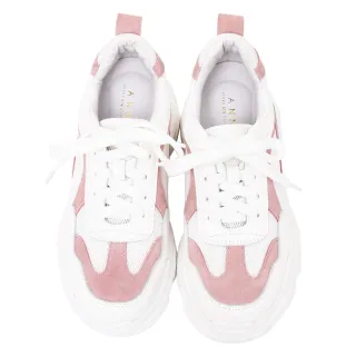 Ann’S魔術第四代-綠．白撞色全真皮牛皮老爹鞋(版型偏小) 歷史價格詳細信息