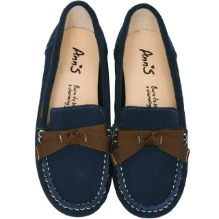 【Ann’S】會呼吸的鞋-織帶蝴蝶結防潑水牛麂皮平底便鞋(深藍) 價格比較,價格查詢,歷史價格詳細信息