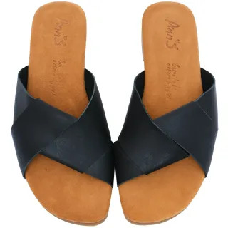 Ann’S水洗牛皮-納帕牛雙層寬結水洗牛皮平底涼拖鞋-粉 歷史價格詳細信息