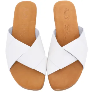 Ann’S水洗牛皮-納帕牛雙層寬結水洗牛皮平底涼拖鞋-粉 歷史價格詳細信息