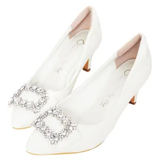 Ann’S花嫁時刻-珍珠鑽練繫帶防水台高跟婚鞋-白 歷史價格詳細信息