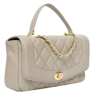 Ann’S優雅鍊帶真皮牛皮25經典黛妃包-粉 歷史價格詳細信息