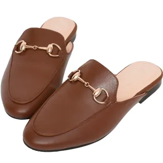 Ann’S質感真小羊皮不破內裡金釦穆勒鞋-米白 歷史價格詳細信息