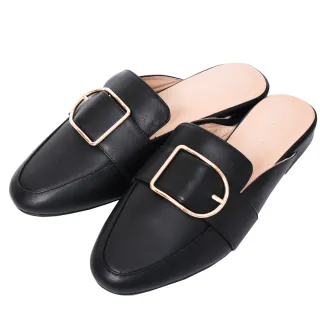 Ann’S質感真小羊皮不破內裡金釦穆勒鞋-米白 歷史價格詳細信息