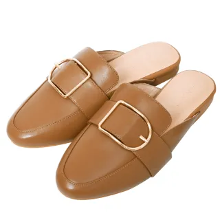 Ann’S質感真小羊皮不破內裡金釦穆勒鞋-米白 歷史價格詳細信息