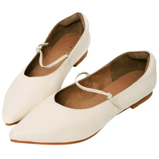 Ann’S氣質文青女孩-細皮繩V口尖頭超軟真皮平底鞋-紅(版型偏小) 歷史價格詳細信息