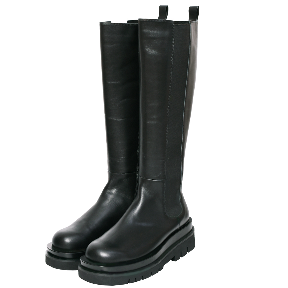 Ann’S就是比較瘦-霧面全真皮頂級牛皮厚底及膝長靴5cm-杏 歷史價格詳細信息